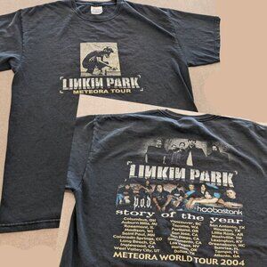 Linkin Park VTG Meteora concert tour t-shirt 2004 y2k